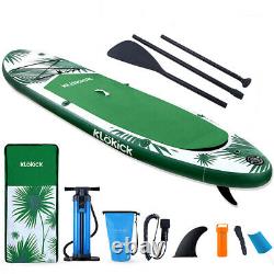 11' Ft Long Gonflable Stand Up Paddle Board 6'' Épais Sup Avec Kit De Pompe De Siège Kayak