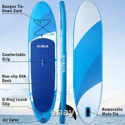 11ft Gonflable Stand Up Paddle Board Sup No Slip Deck Avec Kit Complet+ Sac Us