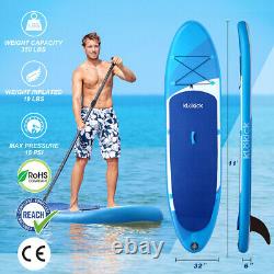 11ft Gonflable Stand Up Paddle Board Surfboard Kit Complet Avec Pompe Électrique Us