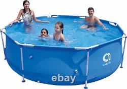 16in1 Meilleure Piscine 305cm 10ft Garden Round Frame Ground Pool + Pump Set