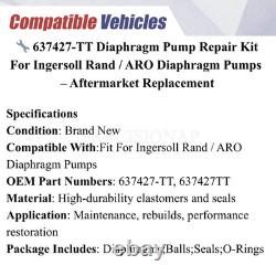 637427-TT Kit de réparation de pompe pour pièce de rechange de pompe à membrane Ingersoll Rand ARO