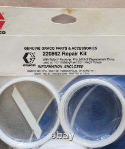 KIT DE RÉPARATION DE POMPE Graco 220862 101 Bulldog & King NEUF + Garantie KIT DE RÉPARATION DE POMPE Graco 220862 101 Bulldog & King NEUF + Garantie