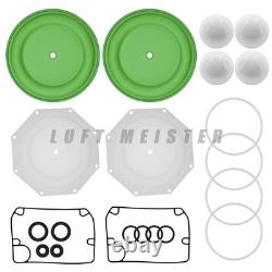 Kit de réparation de pompe 637309-TT pour pompe à membrane Ingersoll Rand ARO E20A-FSS-STT-B00