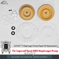 Kit de réparation de pompe 637427-TT compatible avec la pompe à diaphragme Ingersoll Rand ARO, pièce de rechange.