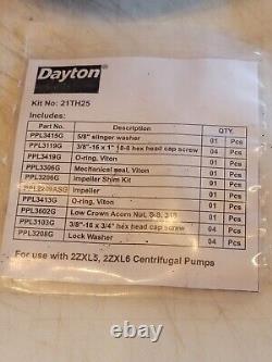 Kit de réparation de pompe Dayton 21Th25, pour 2Zxl5, 2Zxl6