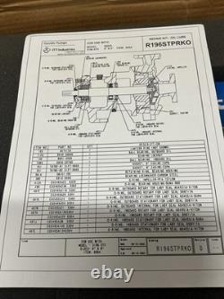 Kit de réparation de pompe Goulds Pumps R196STPRKO pour le modèle 3196 V-786S