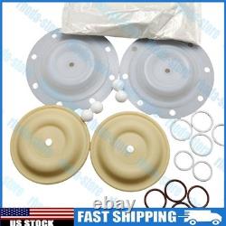 Kit de réparation de pompe à diaphragme 1x pour pompe Ingersoll Rand ARO 637140-44 66605H-244