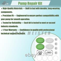 Kit de réparation de pompe à diaphragme 637309-TT compatible avec la pompe à diaphragme Ingersoll Rand ARO PD20