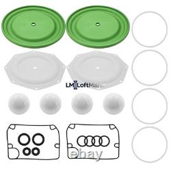 Kit de réparation de pompe à diaphragme 637309-TT compatible avec la pompe à diaphragme Ingersoll Rand ARO PD20