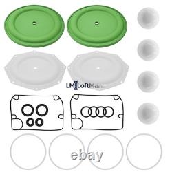 Kit de réparation de pompe à diaphragme 637309-TT compatible avec la pompe à diaphragme Ingersoll Rand ARO PD20