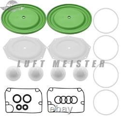 Kit de réparation de pompe à diaphragme 637309-TT compatible avec la pompe à diaphragme Ingersoll Rand ARO PD20