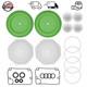 Kit De R&eacute;paration De Pompe &agrave; Diaphragme 637309-tt Pour Pompe &agrave; Diaphragme Ingersoll Rand Aro Pd20