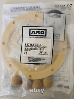 Kit de réparation de pompe à diaphragme ARO 637161-EB-C, Santoprene