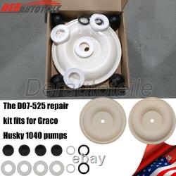 Kit de réparation de pompe à diaphragme D07-525 compatible avec les pompes Graco Husky 1040 1 BL-1D07-525