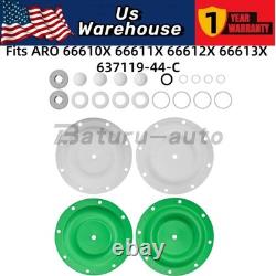 Kit de réparation de pompe à diaphragme pour ARO 66610X 66611X 66612X 66613X 637119-44-C