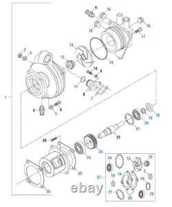 Kit de réparation de pompe à eau pour Cummins L10 / M11 / ISM. PAI# 181859A Réf. #3801179