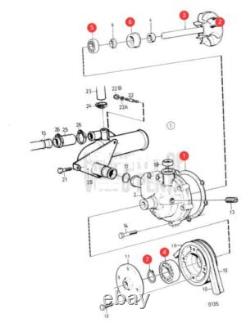 Kit de réparation de pompe de circulation remplace Volvo Penta 181538 1660609 1545283 914462