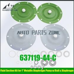 Kit de réparation de pompe pour Ingersoll Rand / ARO avec bille et diaphragme 637119-44-C