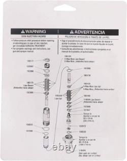 Kit de réparation essentiel pour pompes des pulvérisateurs sans air Graco 5900 et 10000, facile à utiliser