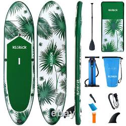 Klokick 11' Premium Gonflable Paddle Board Surfboard Sup Avec Kit De Pompe Sac De Transport