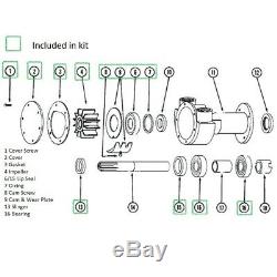 Major Kit De Réparation Pour Jabsco Pompe 5850-0001 Impulseur Joints Joint Plaques Roulements