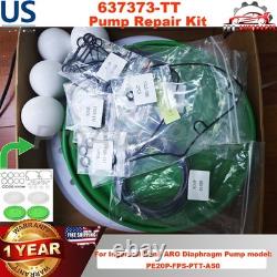 Nouveau kit de réparation de pompe 637373-TT compatible avec la pompe à diaphragme Ingersoll Rand ARO 637373TT