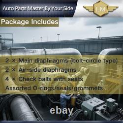 Nouveau kit de réparation de pompe 637427-TT compatible avec la pompe à diaphragme Ingersoll Rand ARO de haute qualité