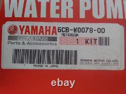 Nouveau kit de réparation de pompe à eau OEM Yamaha Outboard 6CB-W0078-00