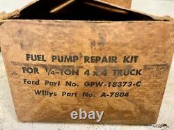 Rare Militaire Wwii Ford Jeep Gpw G503 4x4 Camion Pompe De Carburant Kit De Réparation Nos Willys